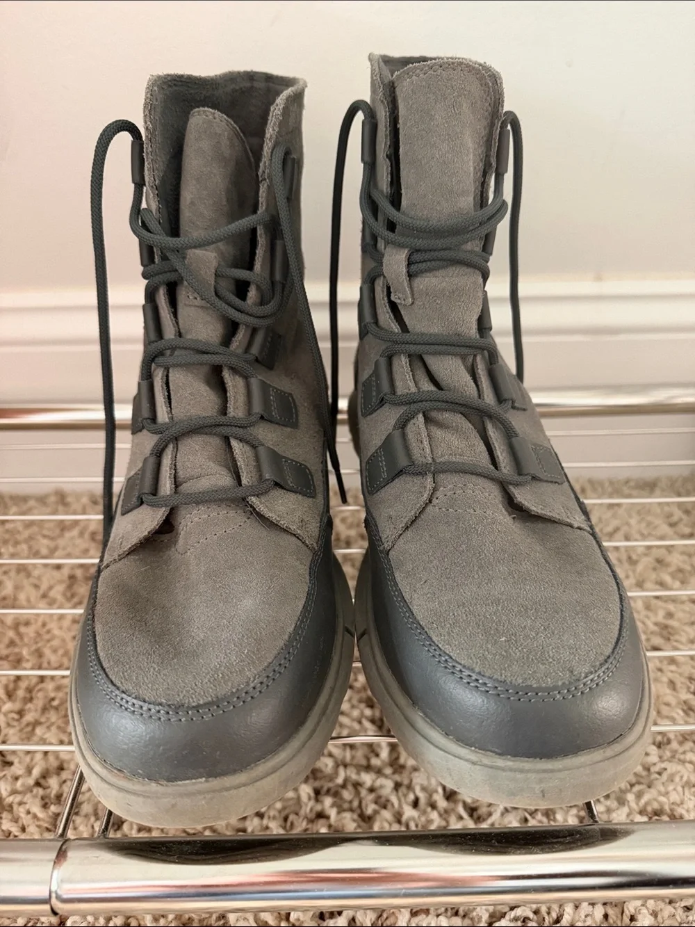 Sorel Gray Suede Winter Boot